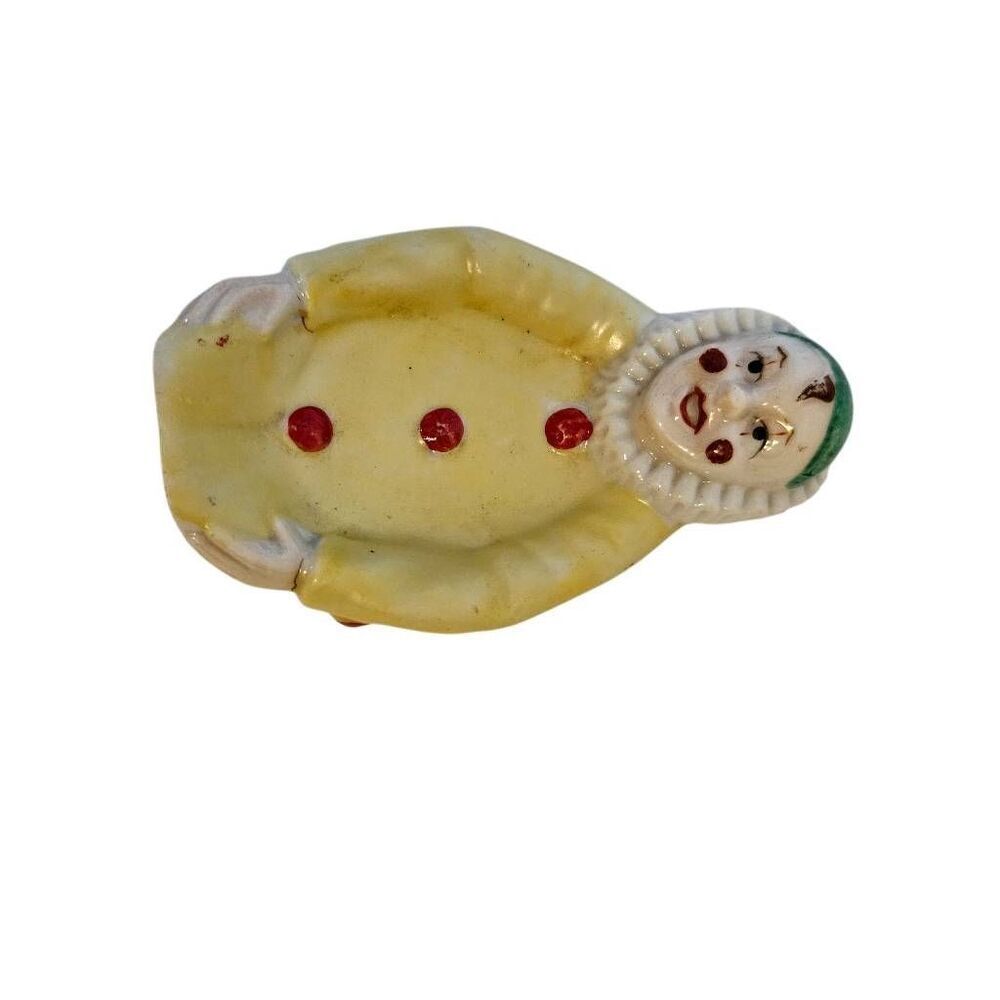 Vintage 60's mime clown tea bag holder/trinket holder.